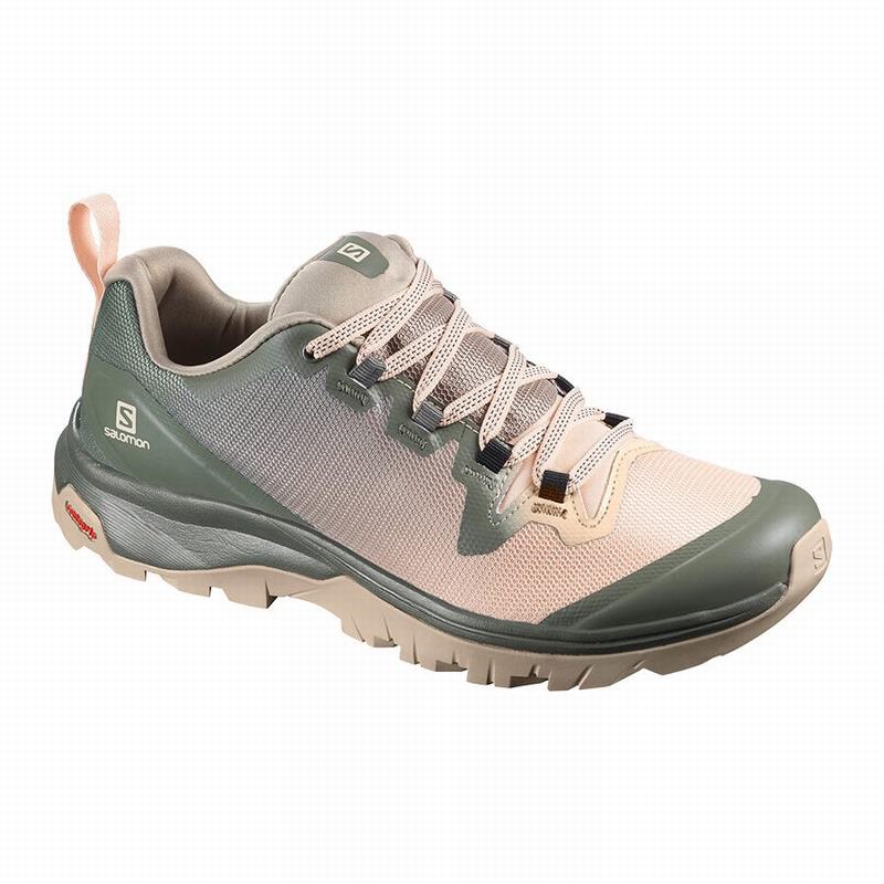 Zapatillas Trekking Salomon Mujer Rosas / Verde - Salomon Argentina VAYA ,952061-LNE